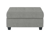Maston Light Gray Ottoman - Ornate Home