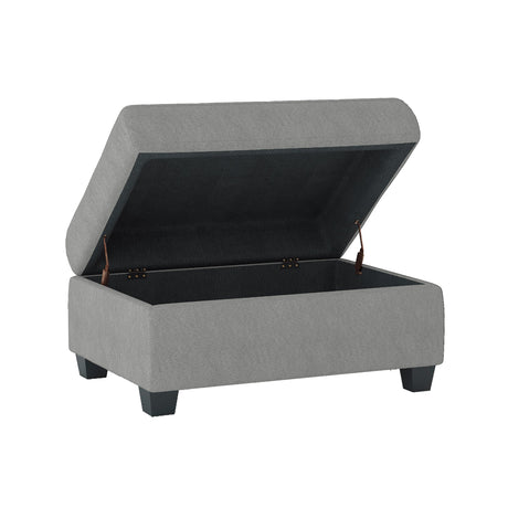 Maston Light Gray Ottoman - Ornate Home