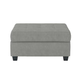 Maston Light Gray Ottoman - Ornate Home