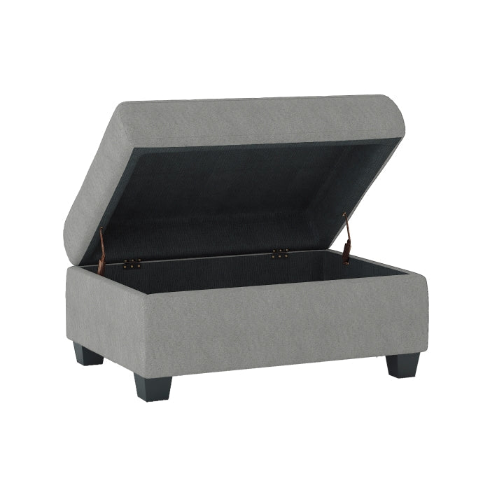 Maston Light Gray Ottoman - Ornate Home