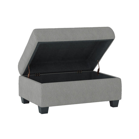 Maston Light Gray Ottoman - Ornate Home