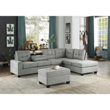 Maston Light Gray Ottoman - Ornate Home