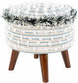 Matagami Beige Hand Woven Stool - Clearance - Ornate Home
