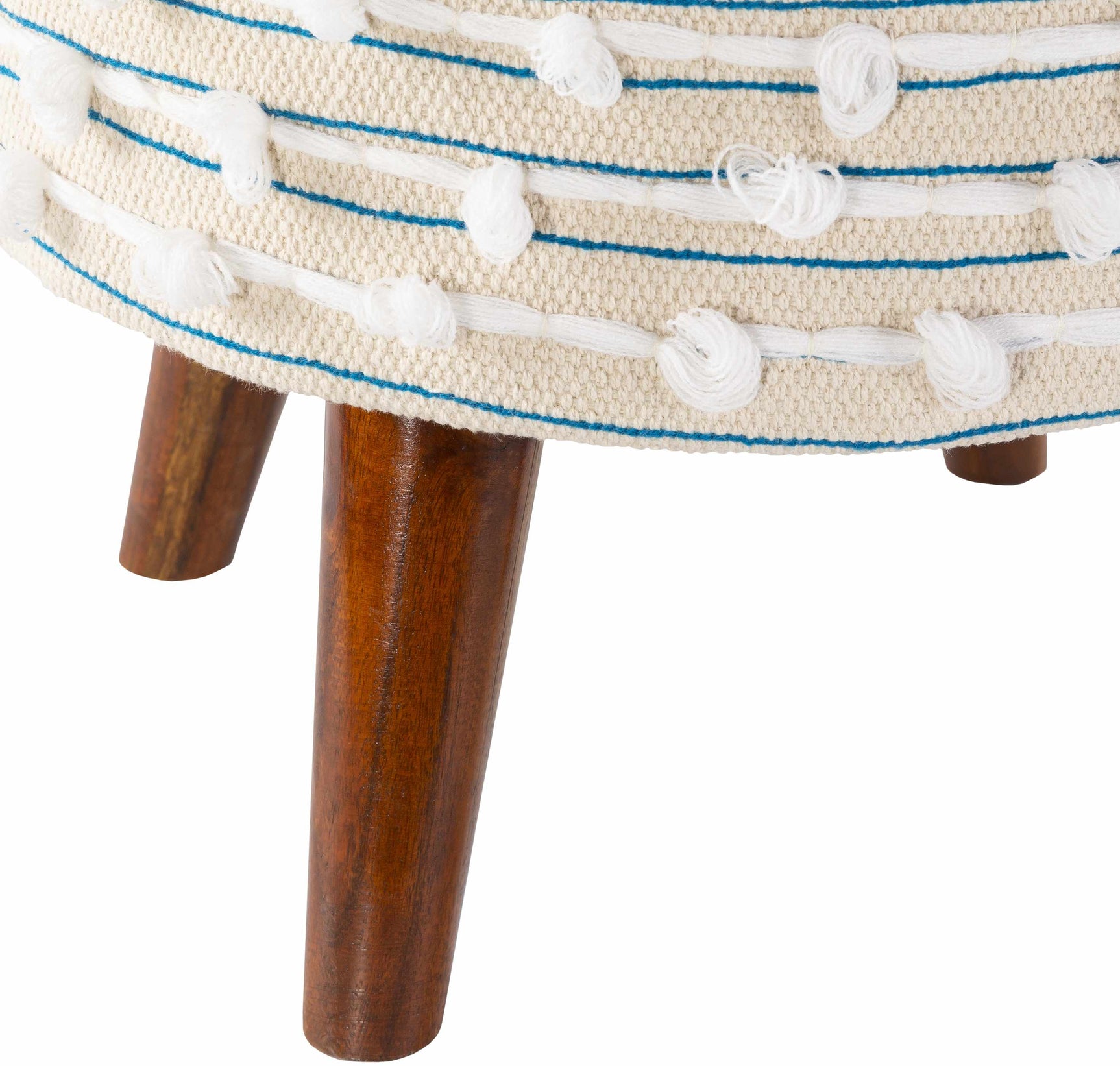 Matagami Beige Hand Woven Stool - Clearance - Ornate Home