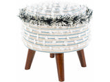 Matagami Beige Hand Woven Stool - Ornate Home