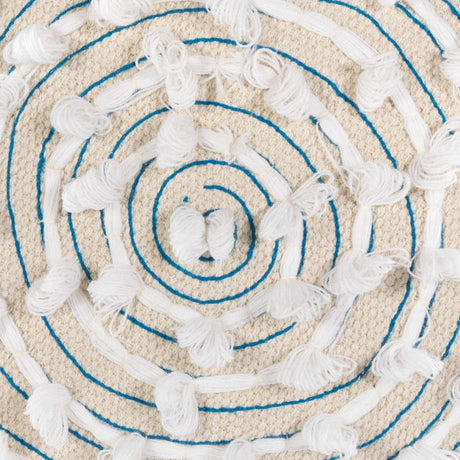 Matagami Beige Hand Woven Stool - Ornate Home