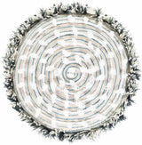 Matagami Beige Hand Woven Stool - Ornate Home