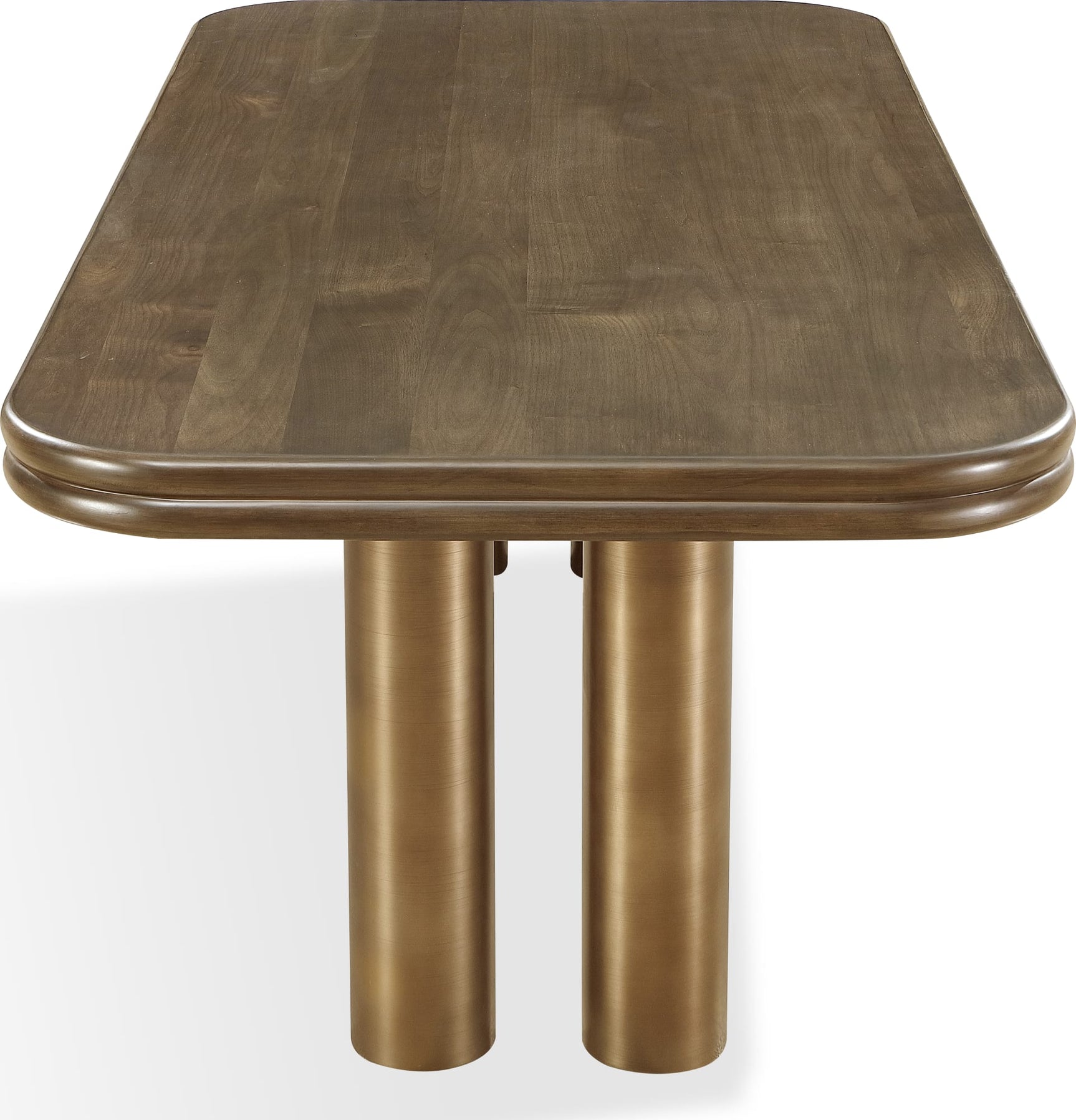 Mataranka Bistre/Brushed Golden Rectangular Dining Table - Ornate Home