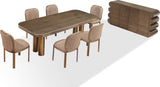 Mataranka Bistre/Brushed Golden Rectangular Dining Table - Ornate Home