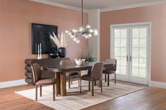 Mataranka Bistre/Brushed Golden Rectangular Dining Table - Ornate Home