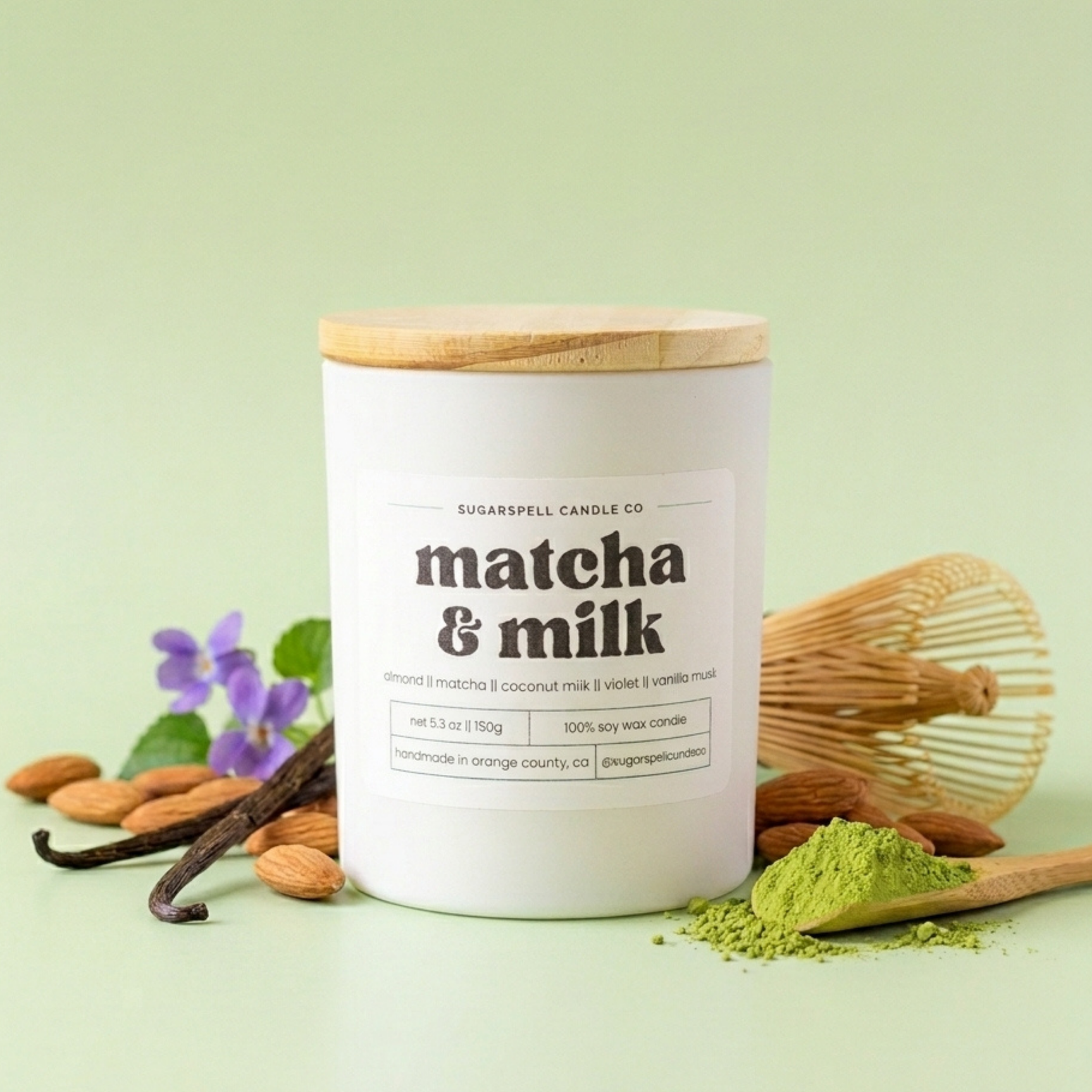 Matcha & Milk 5.3oz Soy Candle