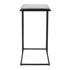 Mateo Black Glass Top Accent Table - Ornate Home