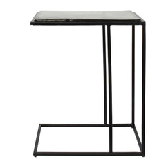 Mateo Black Glass Top Accent Table - Ornate Home