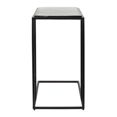 Mateo Black Glass Top Accent Table - Ornate Home