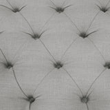 Mateo Grey Tufted Accent Bench - Ornate Home