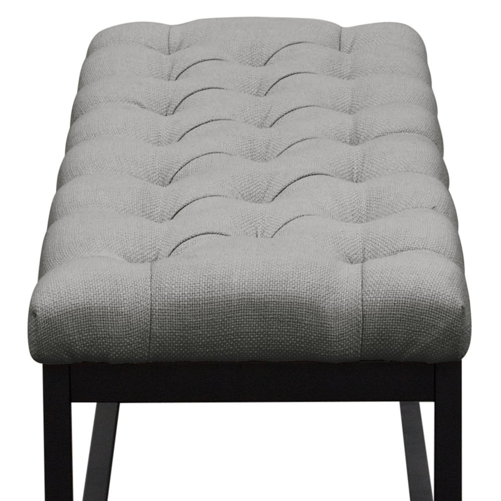 Mateo Grey Tufted Bench - Ornate Home