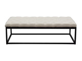 Mateo Large Sand Tufted Bench - Ornate Home