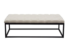 Mateo Large Sand Tufted Bench - Ornate Home