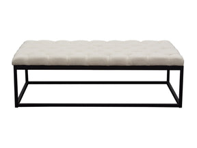 Mateo Large Sand Tufted Bench - Ornate Home