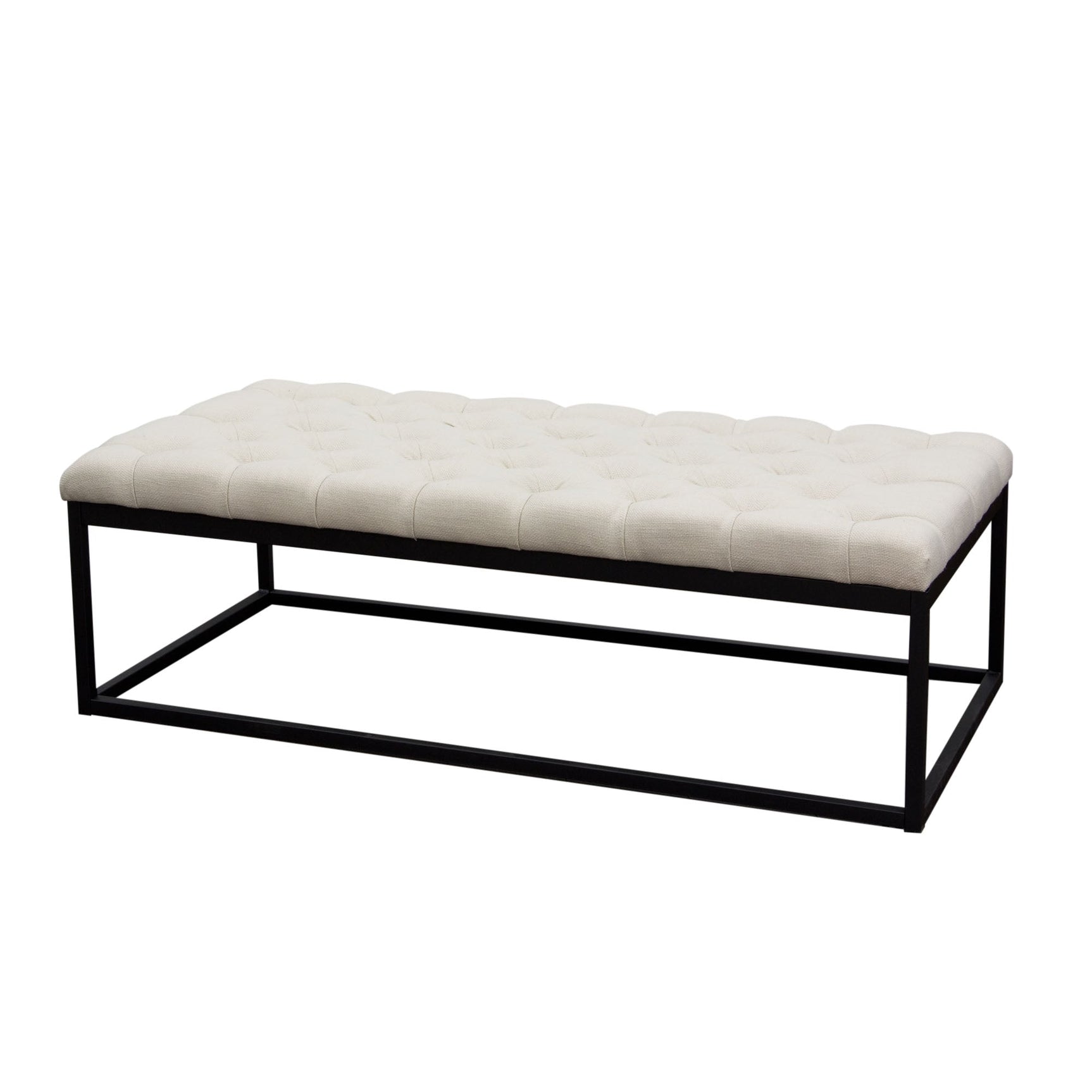 Mateo Large Sand Tufted Bench - Ornate Home