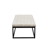 Mateo Large Sand Tufted Bench - Ornate Home