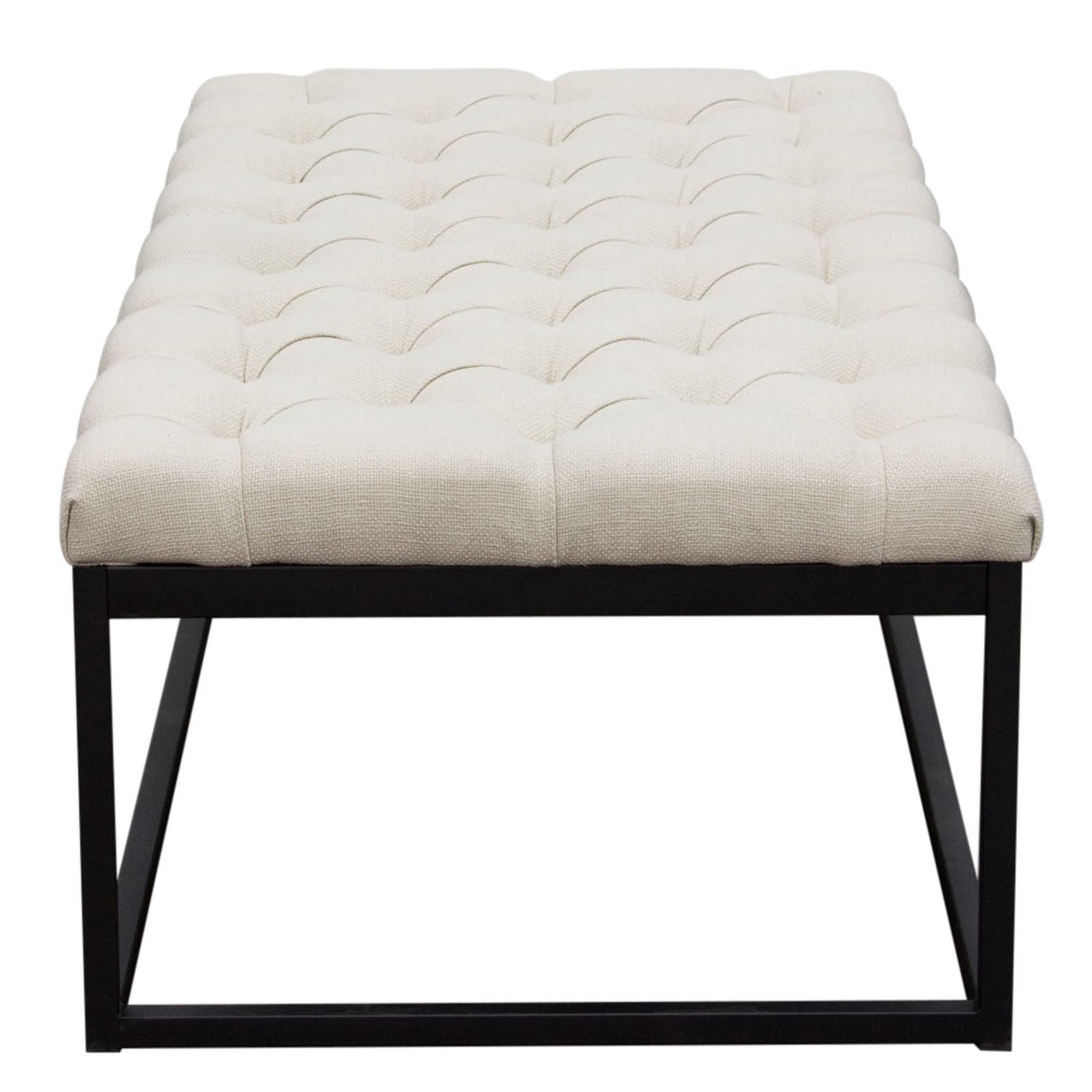 Mateo Large Sand Tufted Bench - Ornate Home
