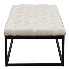Mateo Large Sand Tufted Bench - Ornate Home