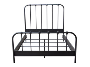 Mateo Rust Brown Metal Eastern King Bed - Ornate Home