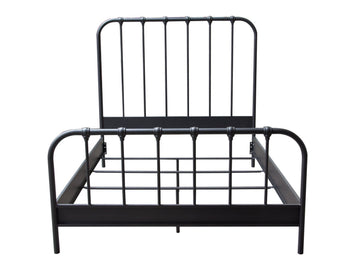 Mateo Rust Brown Metal Eastern King Bed - Ornate Home