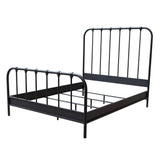 Mateo Rust Brown Metal Eastern King Bed - Ornate Home