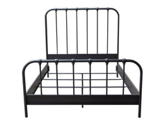 Mateo Rust Brown Metal Queen Bed - Ornate Home