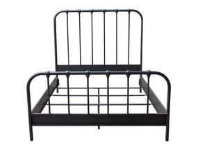 Mateo Rust Brown Metal Queen Bed - Ornate Home