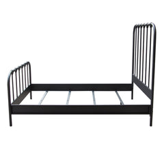 Mateo Rust Brown Metal Queen Bed - Ornate Home