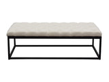 Mateo Sand Tufted Bench - Ornate Home