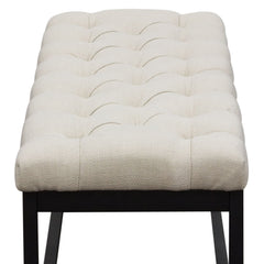 Mateo Small Sand Tufted Bench - Ornate Home