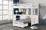 Mateo White Bunk Bed - Ornate Home
