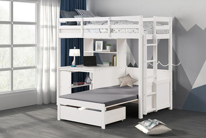 Mateo White Bunk Bed - Ornate Home