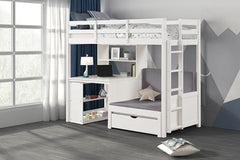 Mateo White Bunk Bed - Ornate Home