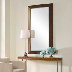 Matheson Walnut Rectangular Mirror - Ornate Home