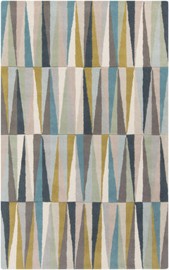 Mathiston Geometric Triangles Wool Rug - Ornate Home