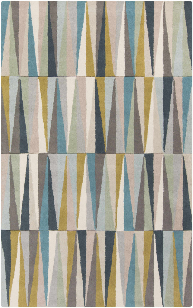 Mathiston Geometric Triangles Wool Rug - Ornate Home