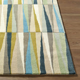 Mathiston Geometric Triangles Wool Rug - Ornate Home