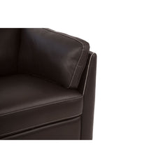 Matias Chocolate Leather Sofa - Ornate Home