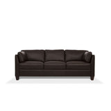 Matias Chocolate Leather Sofa - Ornate Home