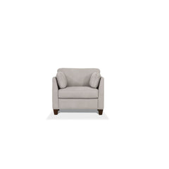 Matias Dusty White Leather Chair - Ornate Home
