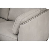 Matias Dusty White Leather Sofa - Ornate Home