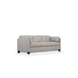 Matias Dusty White Leather Sofa - Ornate Home
