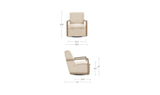 Matias Pebble Swivel Chair - Ornate Home