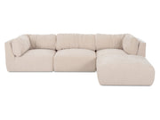 Matina Oatmeal Lounge Modular Sectional - Ornate Home