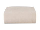 Matina Oatmeal Ottoman - Ornate Home
